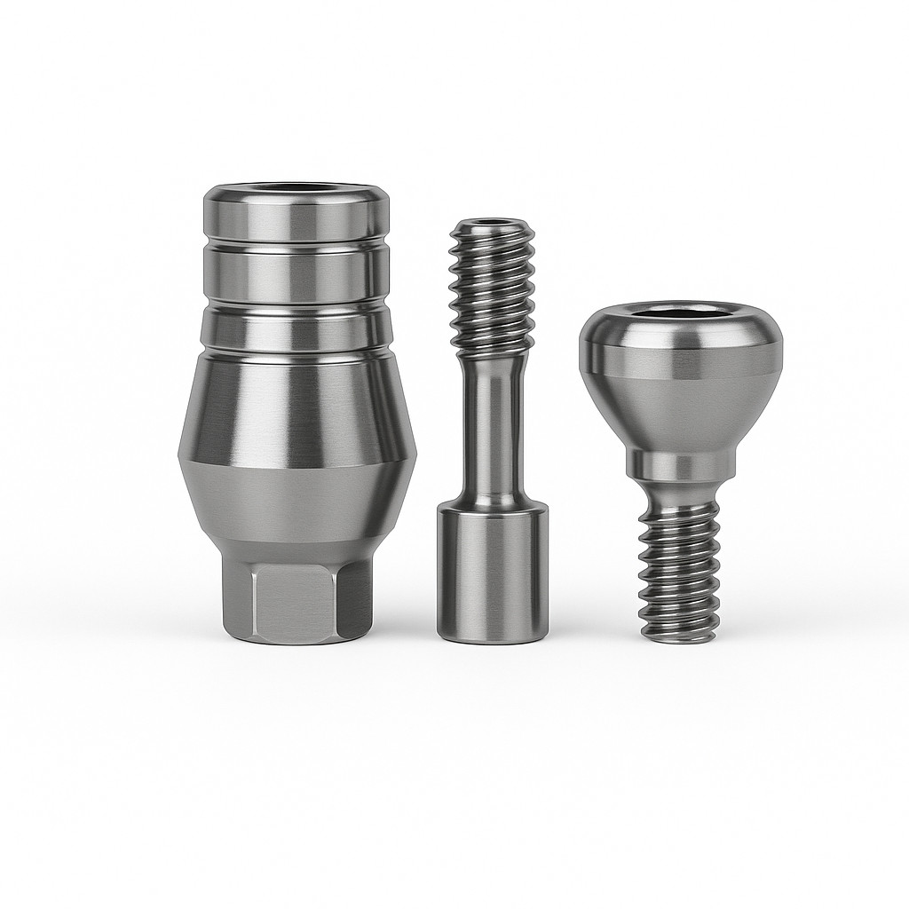 Dental Internal Hex Titanium Component 2.42mm SLA Compatible Lab
