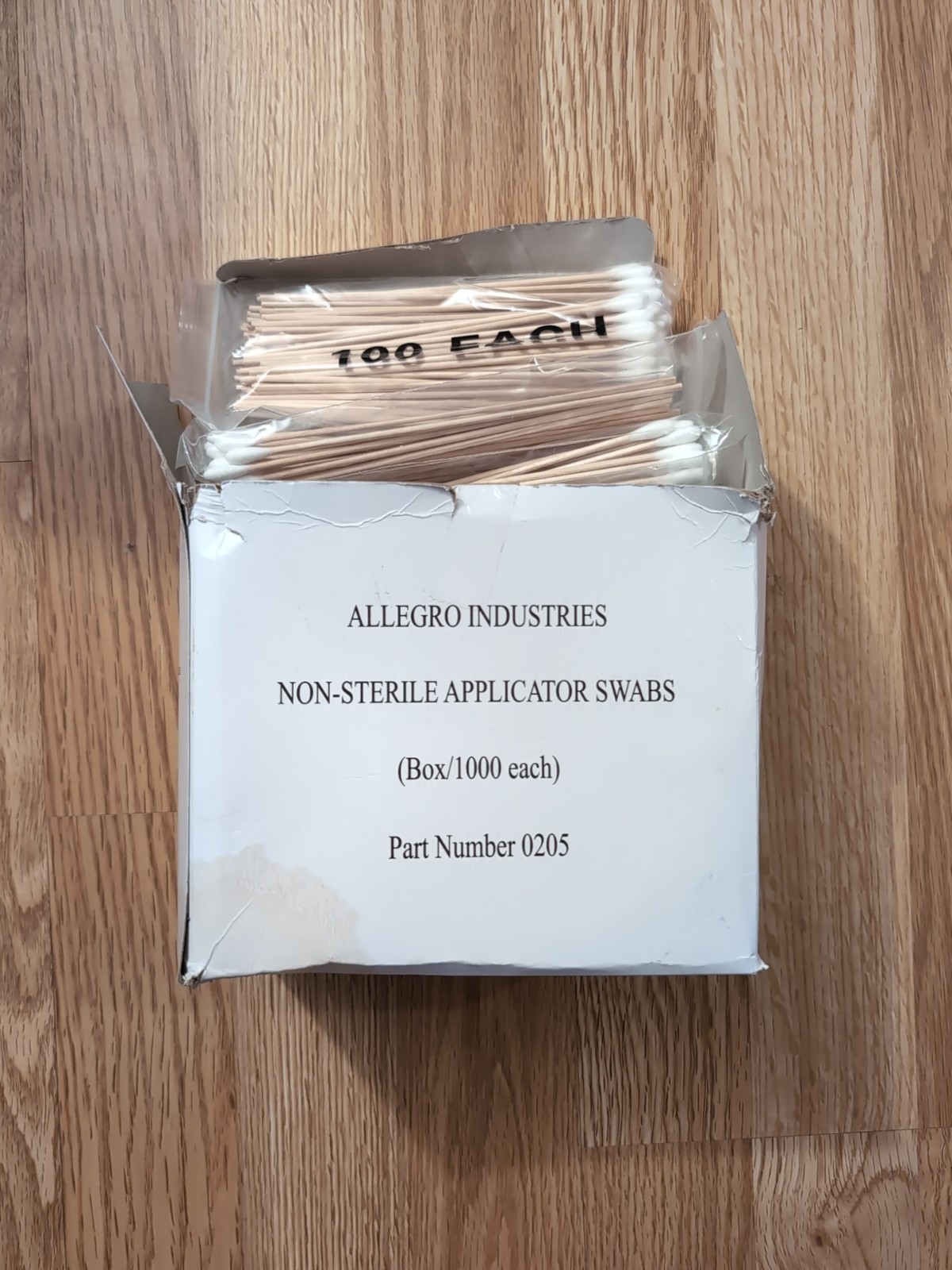 ALLEGRO 0205 Cotton Tip Swab – Non-Sterile, 6In. Pack Of 1000