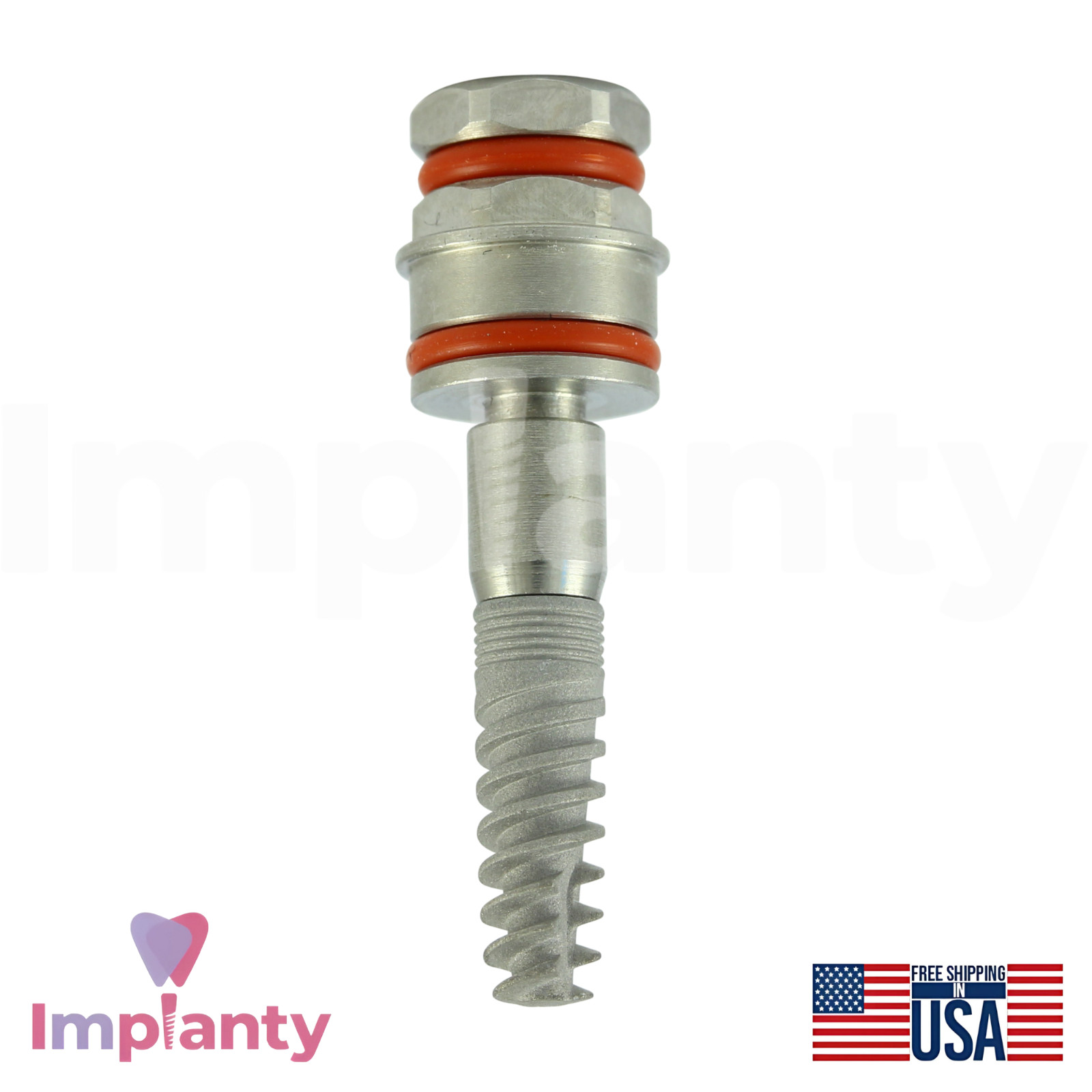 GDT MOR Spiral Dental Fixture Titanium Int Hex 2.42mm Connection SLA Surface