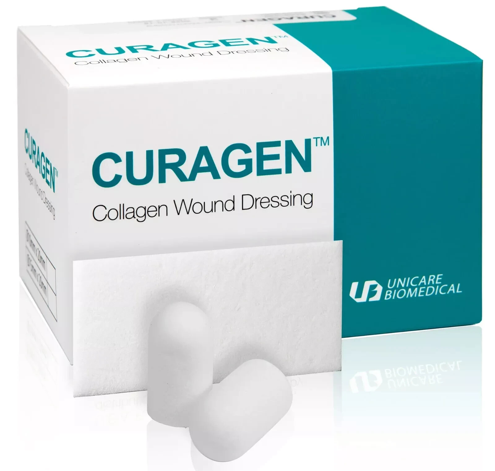 Unicare Biomedical Curagen Collagen Wound Dressing 10x20mm plug; 10 Pcs/box