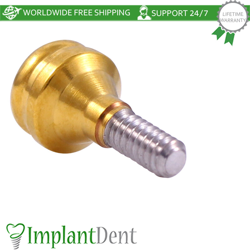 5x Dental Straight Lokator Attachment Slim Platform Int Hex 2.0mm Dentistry Tool