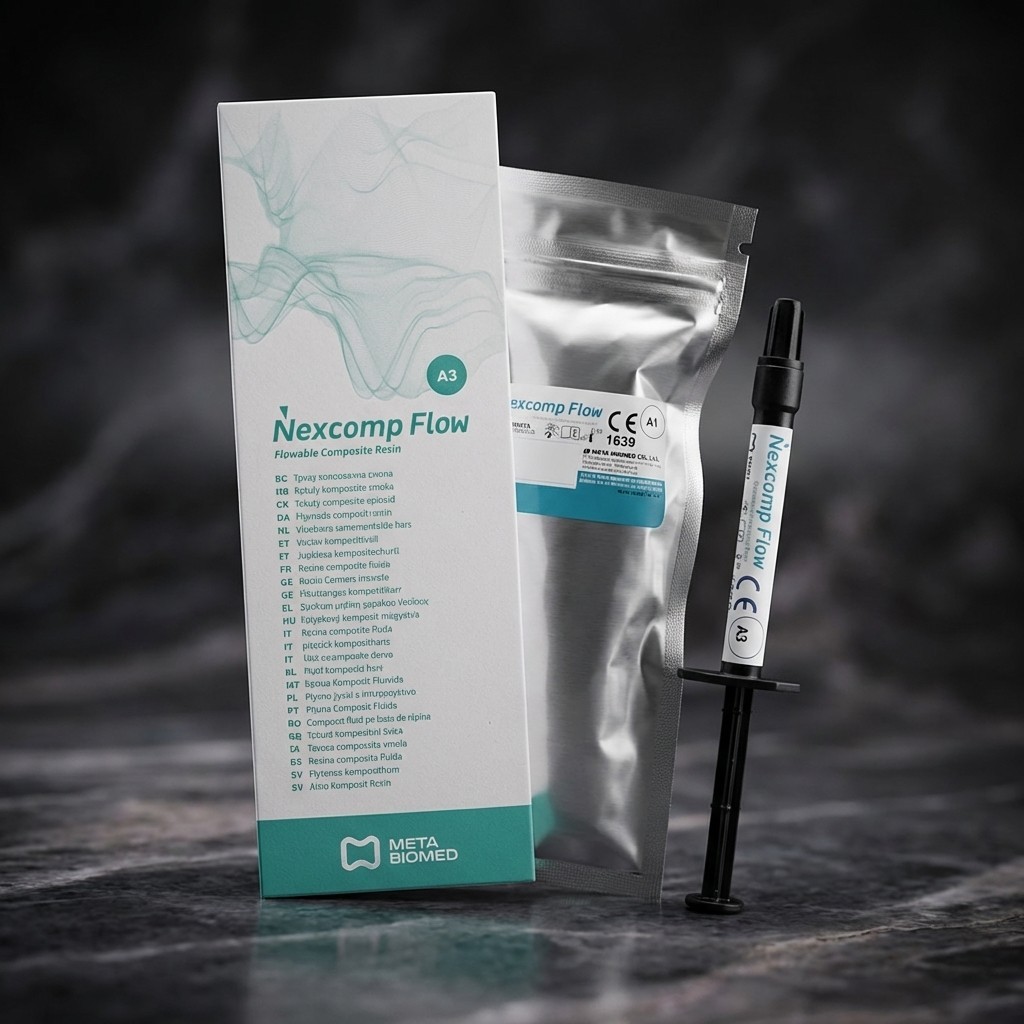 2 x META Dental NEXCOMP FLOW Nano Hybrid Flowable Composite Resin 2gm Syr