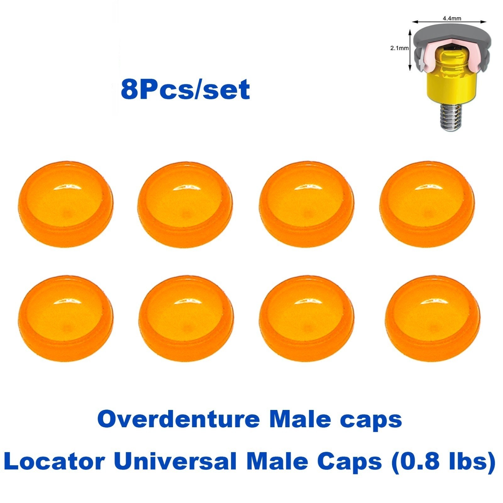 Dental Implant Universal Retention Caps Insertion Locator Abutment Inserts Tool