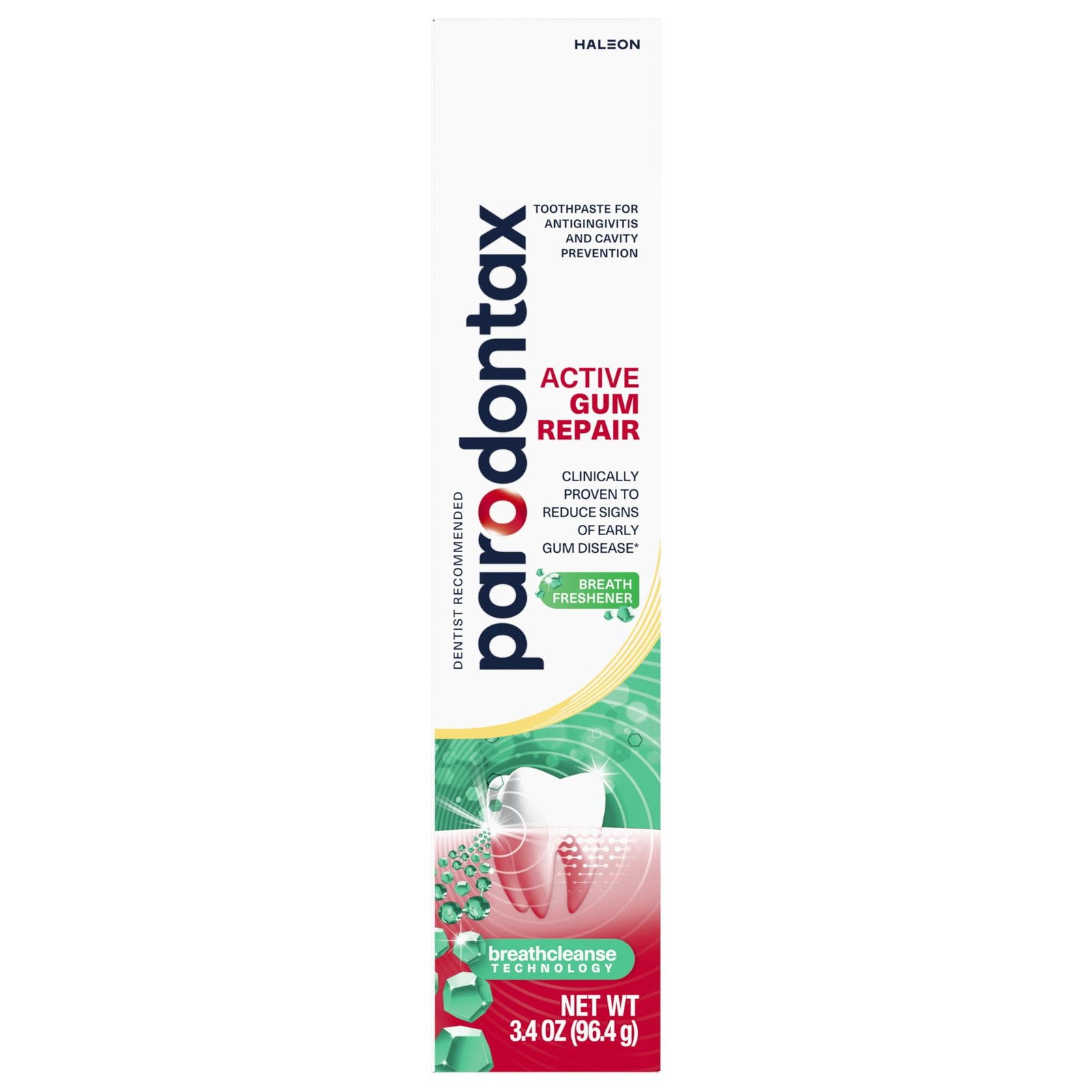 Parodontax Active Gum Repair Breath Freshener Toothpaste, 3.4 oz