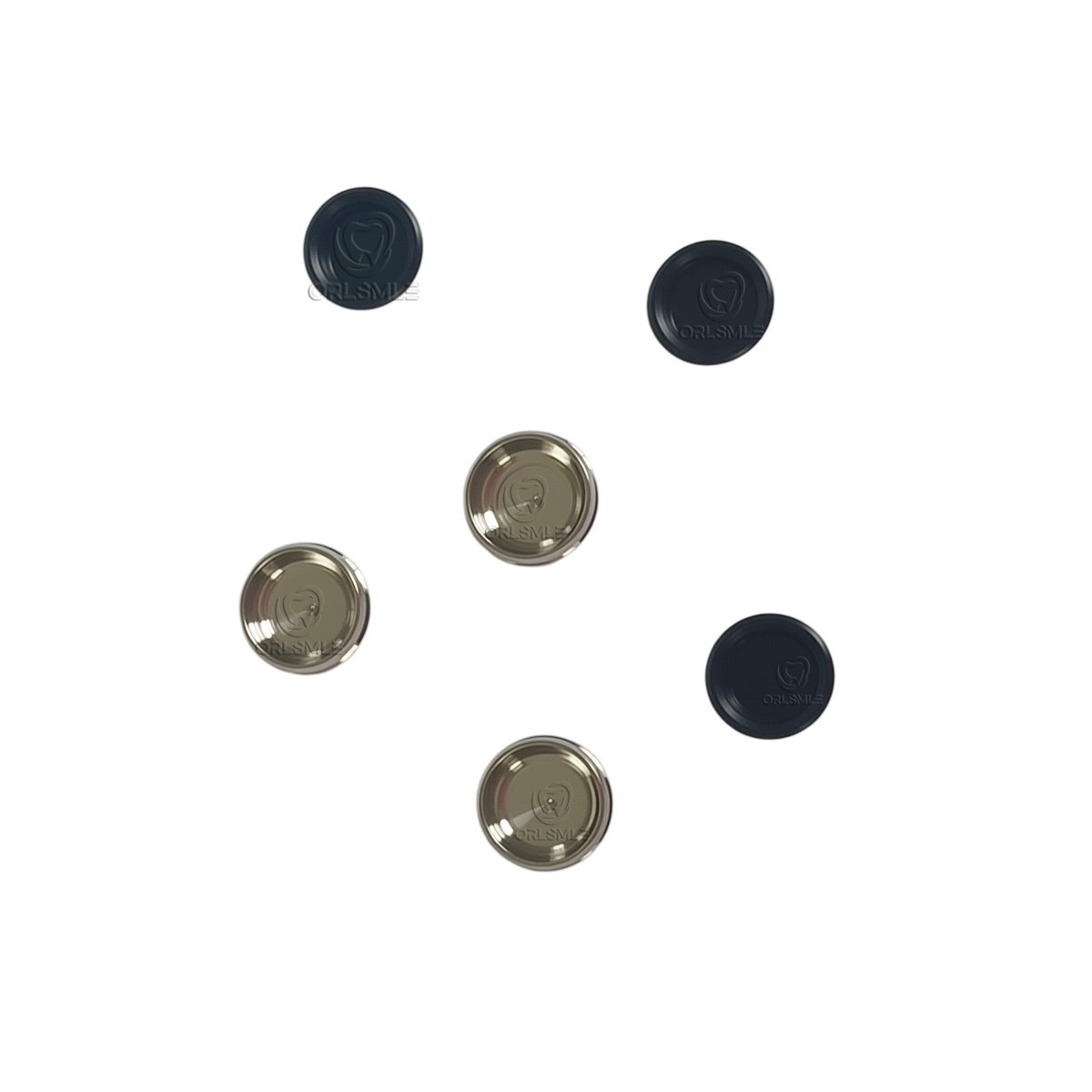 4 pcs Metal housing + 4 pcs black caps for Locator abutment
