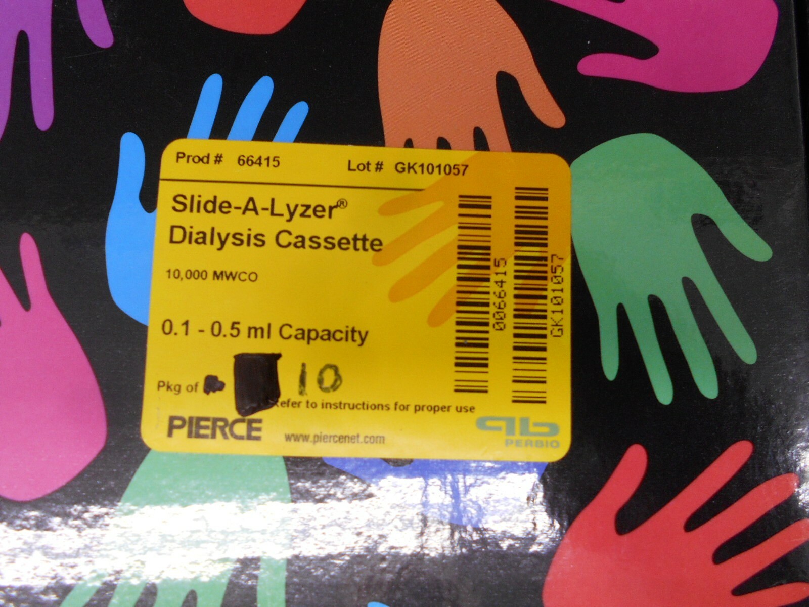 PIERCE 66415 SLIDE A LYZER DIALYSIS CASSETTE 0.1-0.5mL PACK OF 10