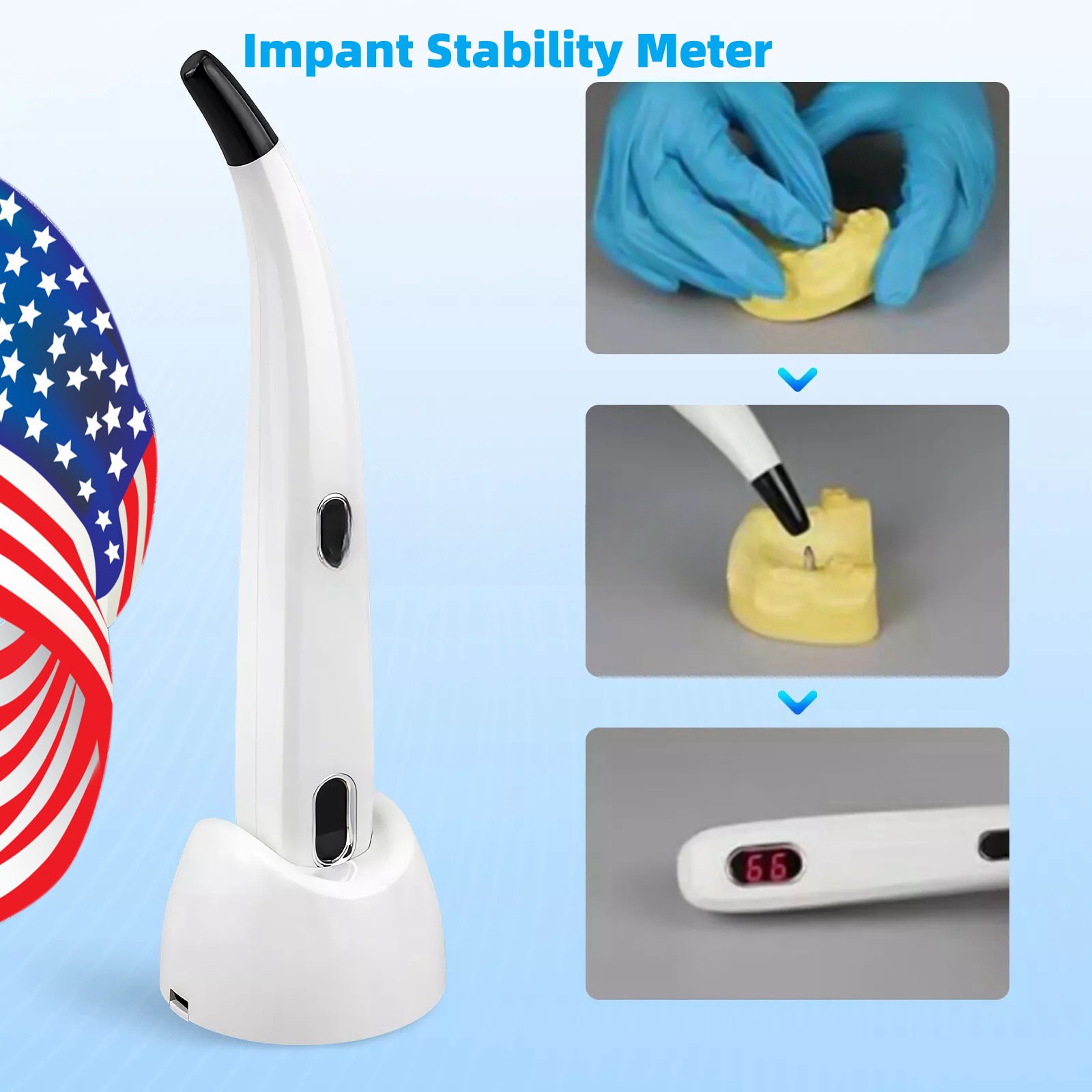 NEW Dental implant Isq Implant Stability Meter Tool Instrument