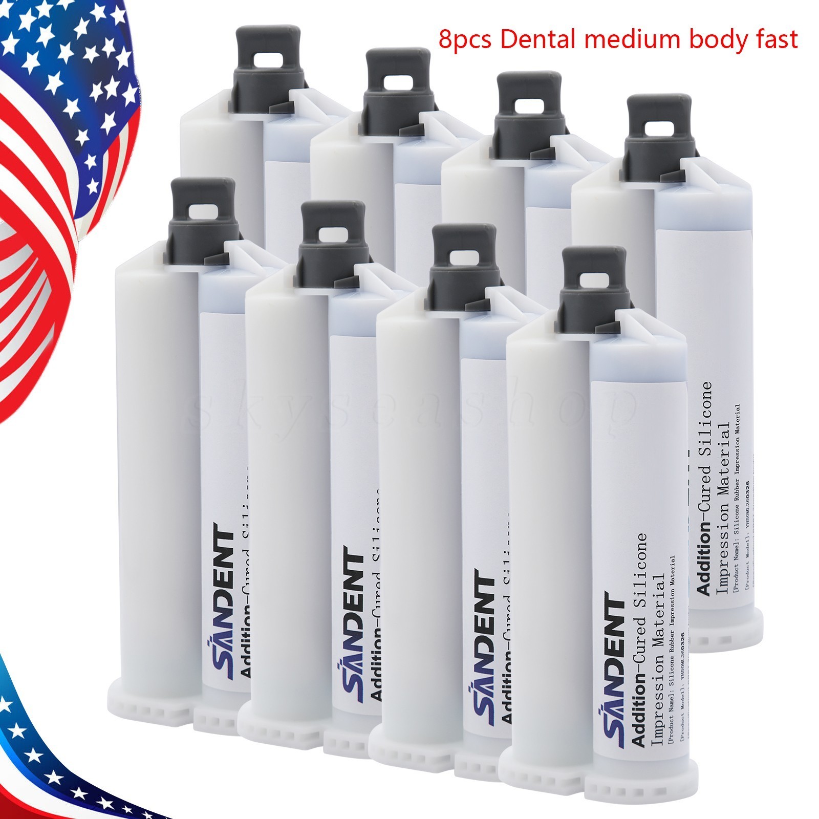 Medium Body Fast Set, Dental Impression Material 50mL Cartridge 1-10X