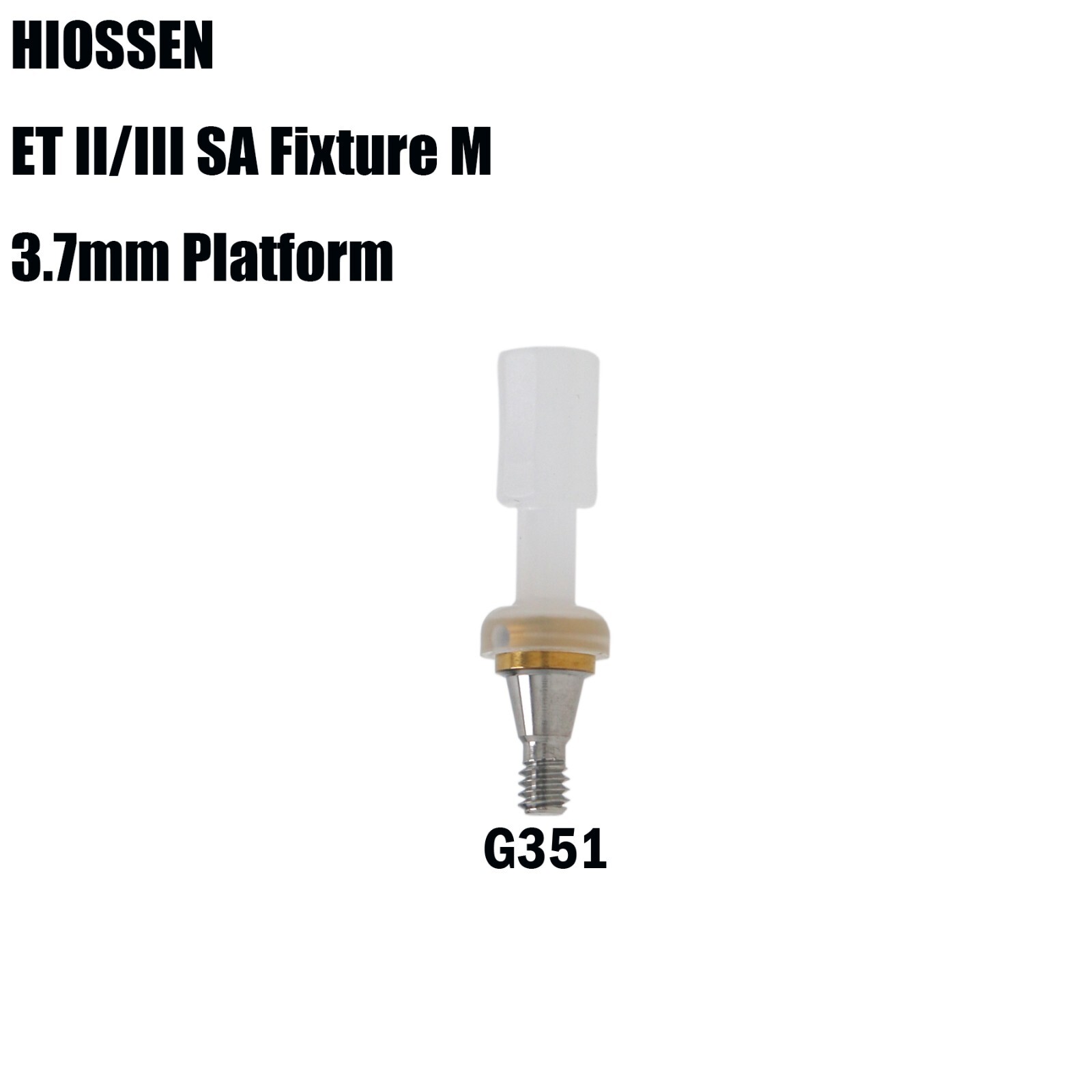 US Dental Hiossen ET I/II Mini Implant Abutment Set 1-6mm, PEEK Caps 1-5PCS Kit