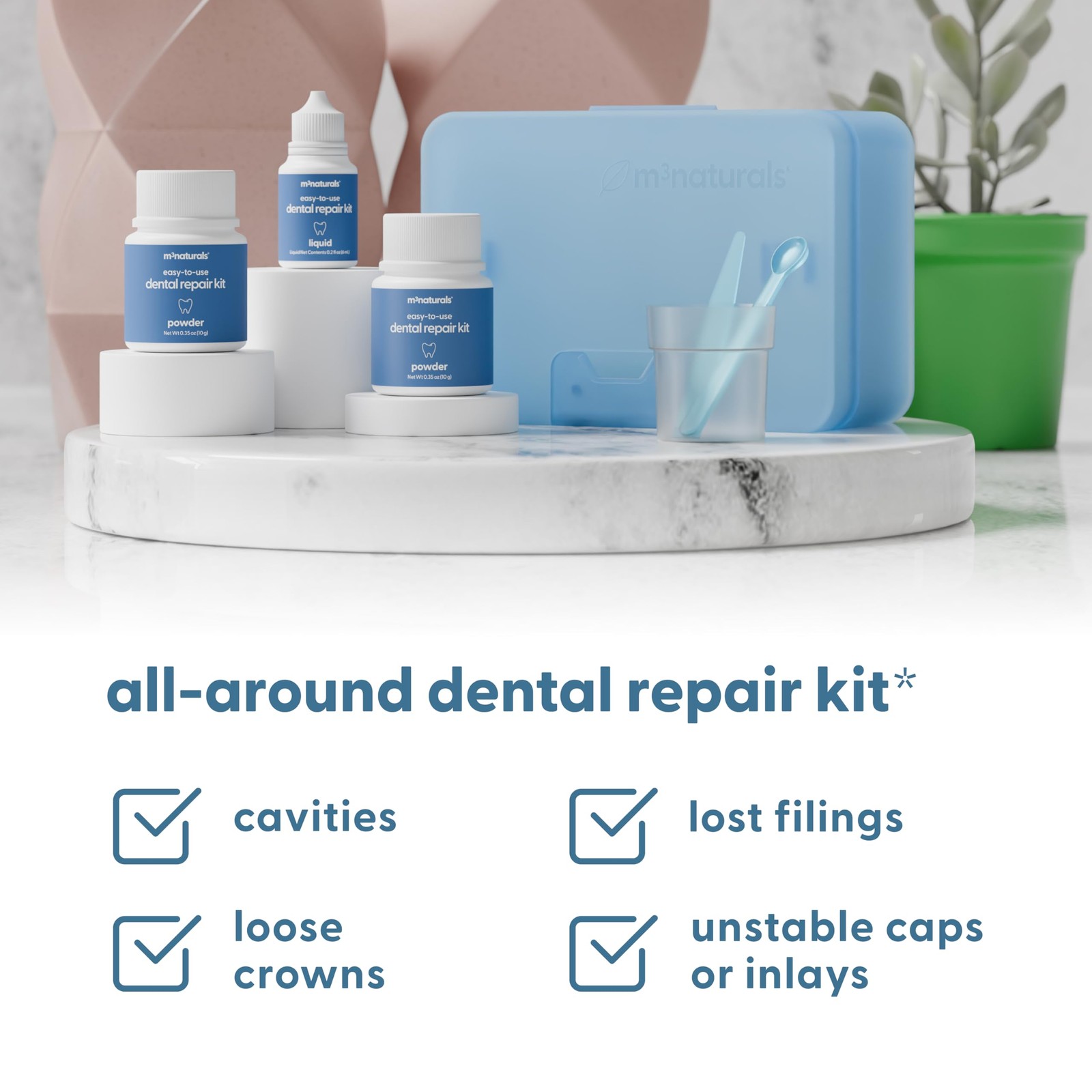 Dental Tooth Repair Kit, Dental-Grade Materials, Temporary Filling Composite …