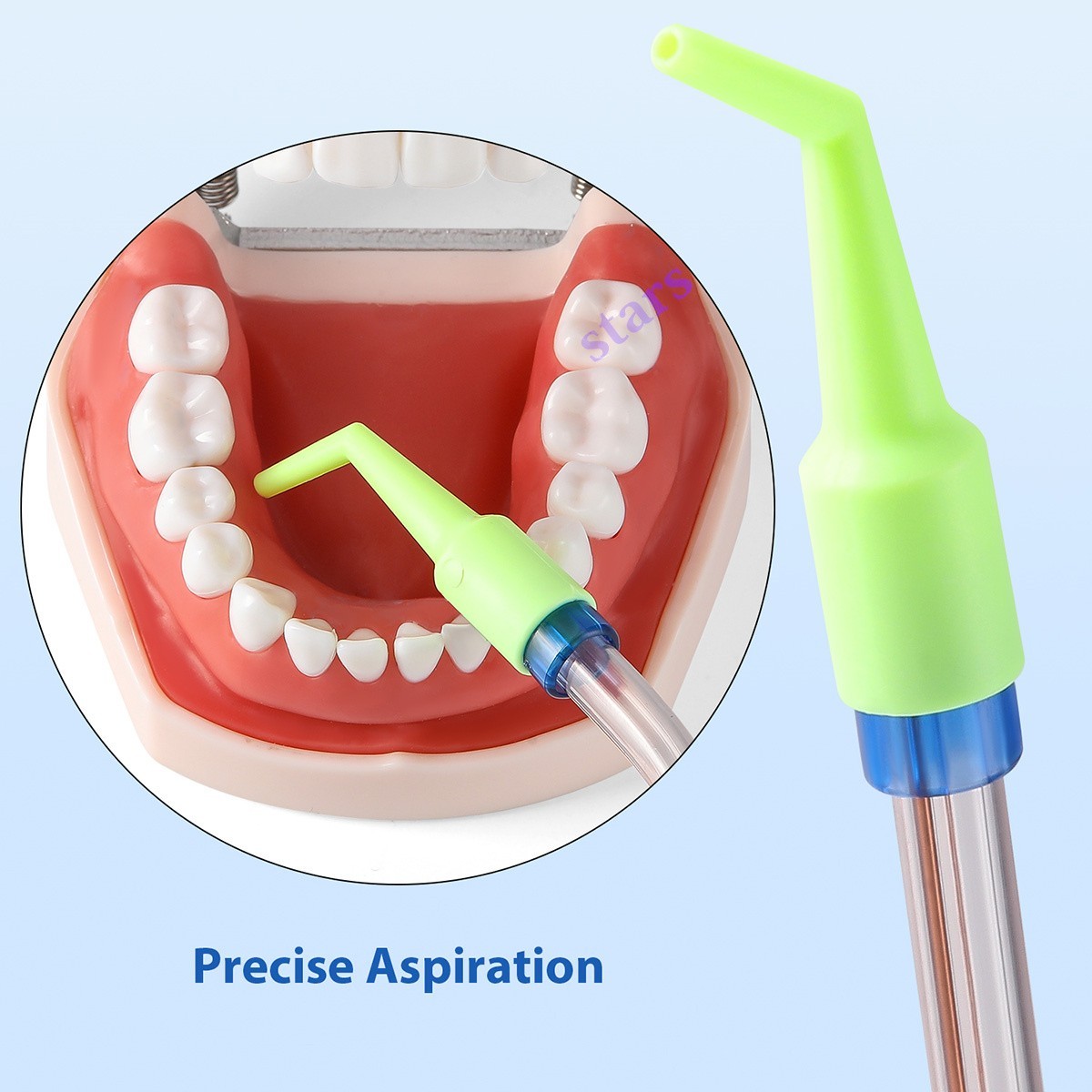 Dental Disposable Saliva Ejector Adapter Conversion Tip Straw Head Autoclavable