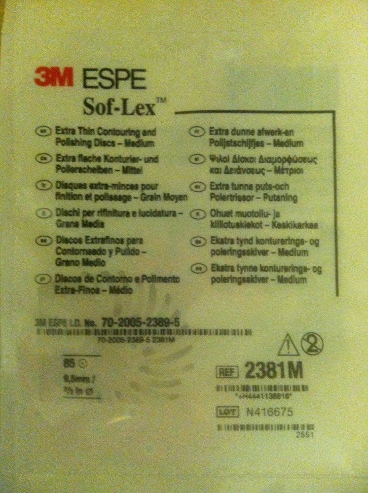3M Sof-Lex soflex Discs Pack of 85 Orange Series 2381M Medium 3/8″ 9.5 mm Dental
