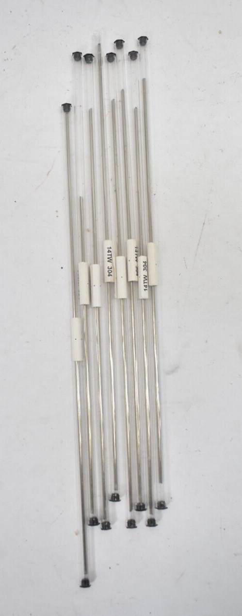 Lot of 8 Hypodermic Tubing Rods 14TW 304 Stainless Steel 11″ Long 304H14TW-1FT