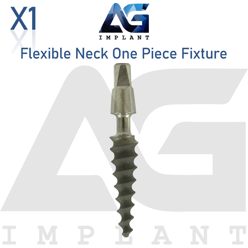 Flexible Neck One Piece Fixture System Titanium Prosthetic RBM surface