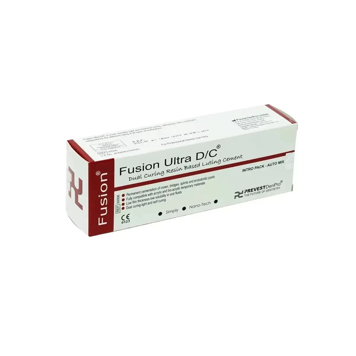 Prevest Fusion Ultra D/C- Intro Pack Dual Cure Resin Based Luting Cement