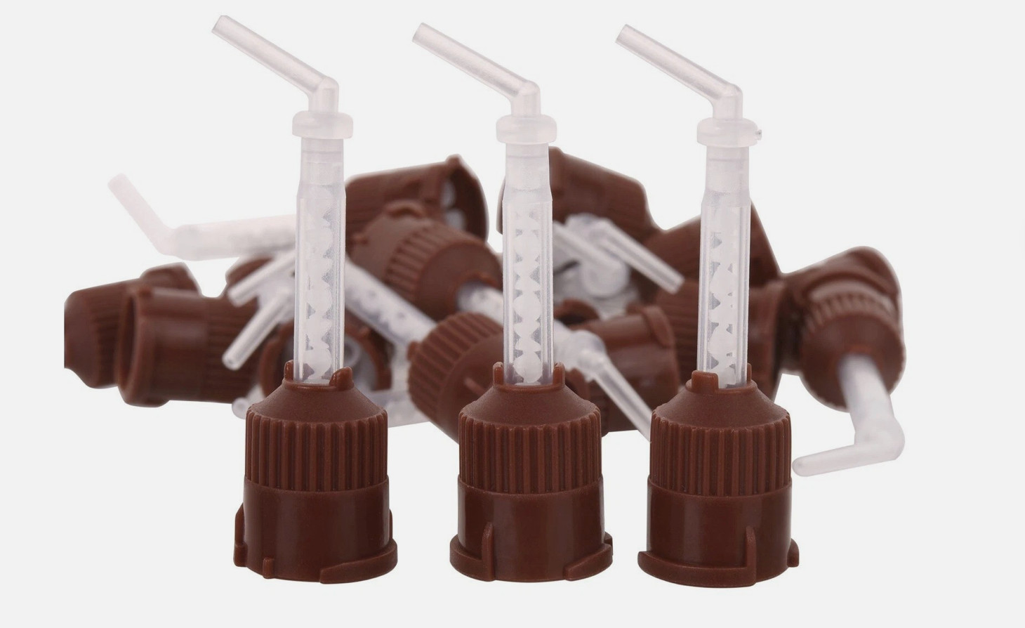 Dental Impression Mixing Tips HP Brown with Intraoral Tips (50Pcs/Pack)