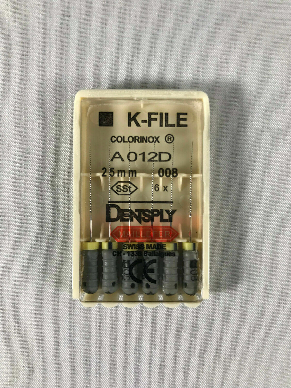 Dentsply Maillefer K-file Endodontic stainless steel 25mm All sizes 30 files/pk
