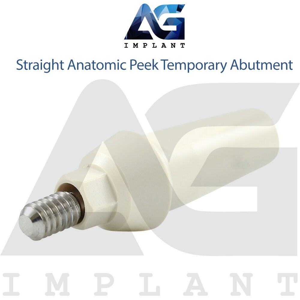 5 Straight Anatomic Peek Temporary Prosthetic System Int Hex 2.42mm
