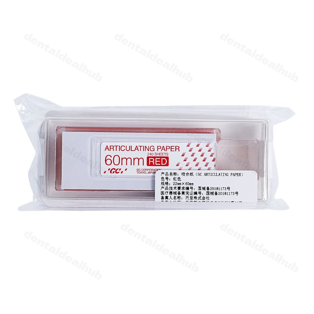 GC Articulating Paper 3 Sizes 120/240/480 Sheets Red Blue Dental Occlusion