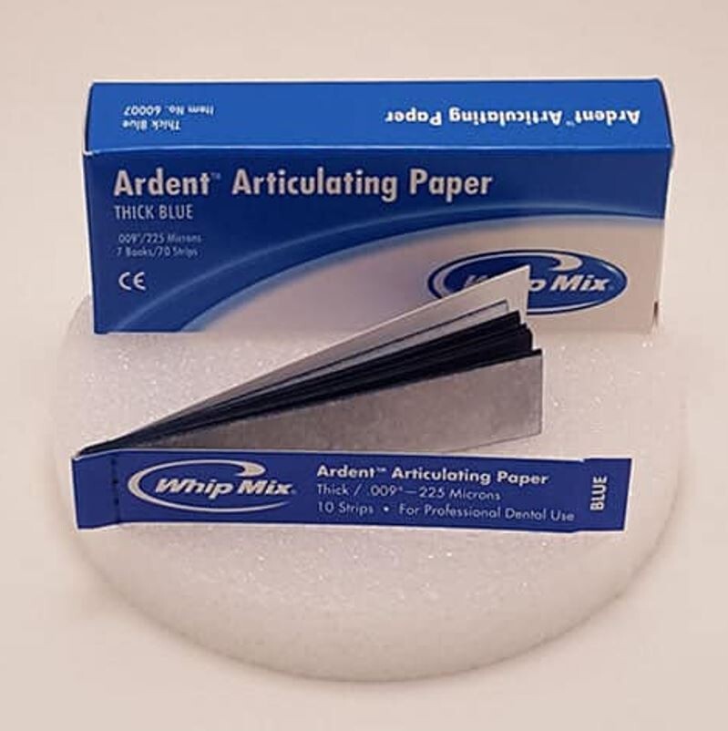 *70-Strips* Whip Mix Ardent Articulating Paper Thick Blue 009″ 60007