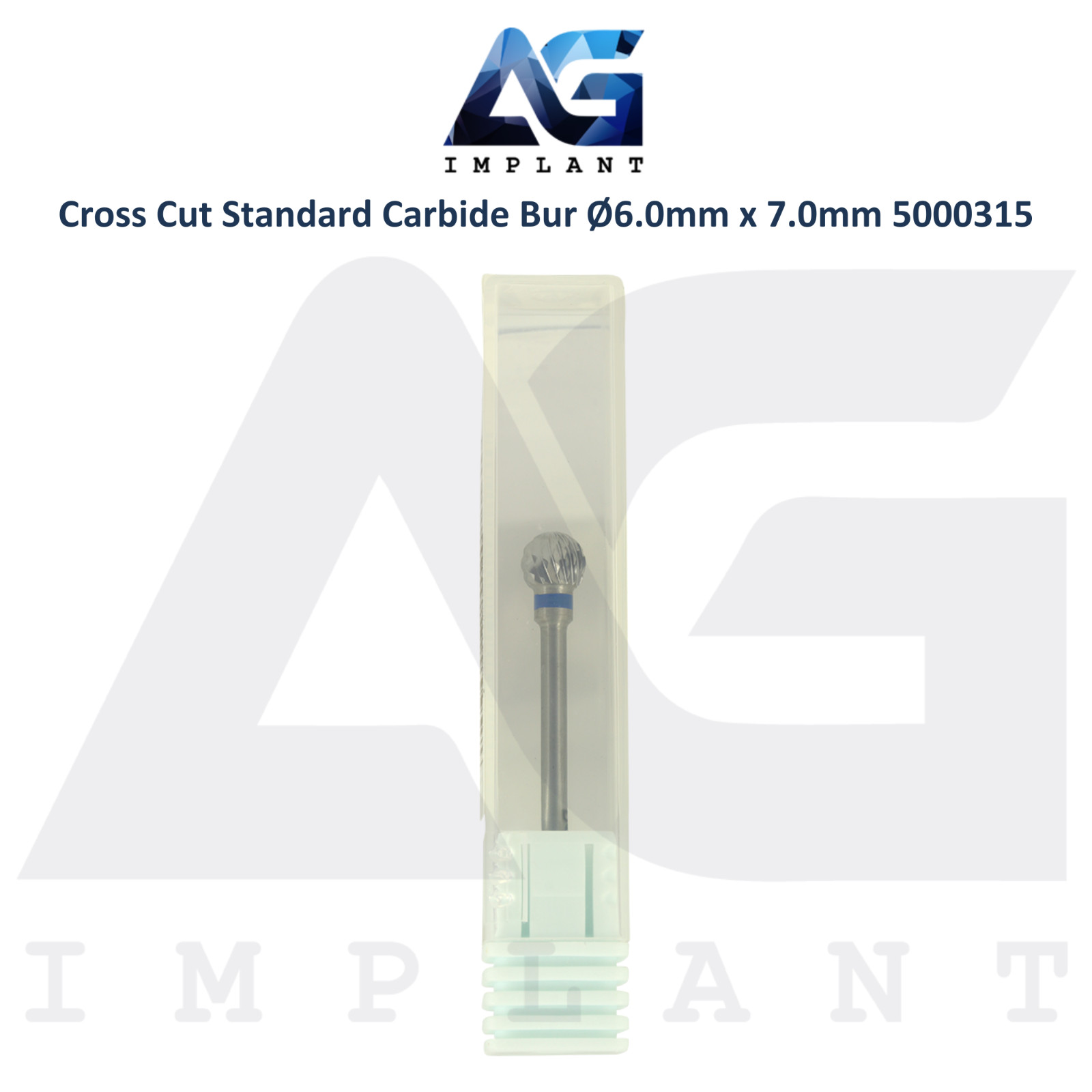 Dental Cross Cut Round Ball 5000315 Standard Carbide Bur Ø6.0mm x 7.0mm Lab