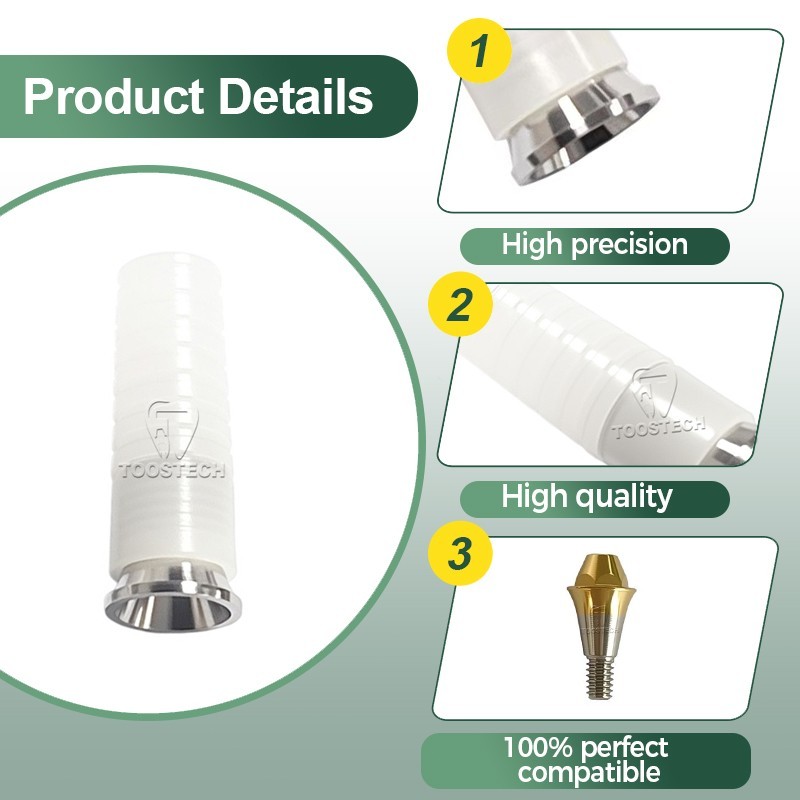 10pcs Multi Units Plastic cocr ucla abutment fits to Hiossen Osstem TS D4.8mm