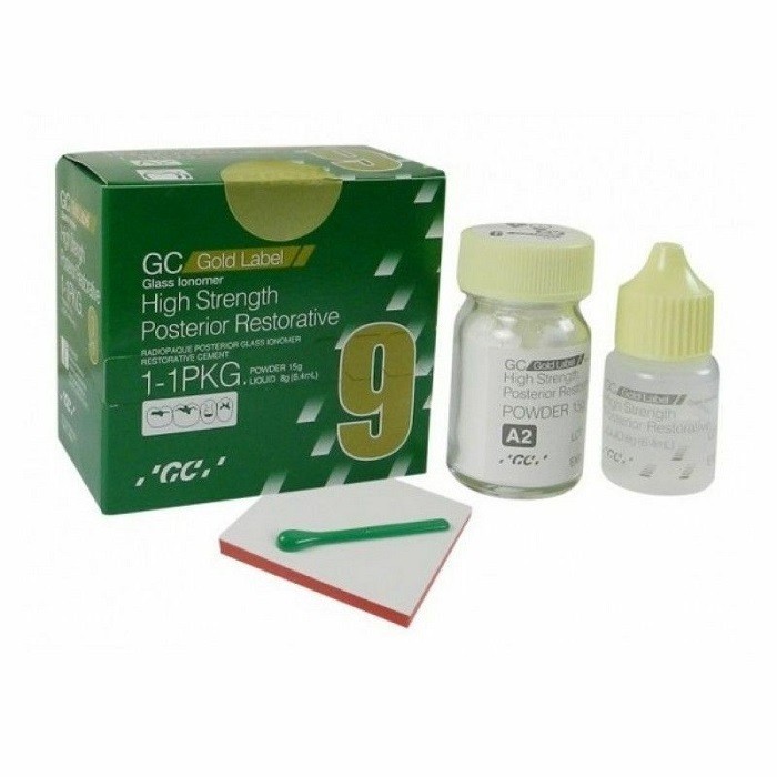 GC Gold Label Glass Ionomer Type 9 High Strength Posterior Restorative 1-1Pkg