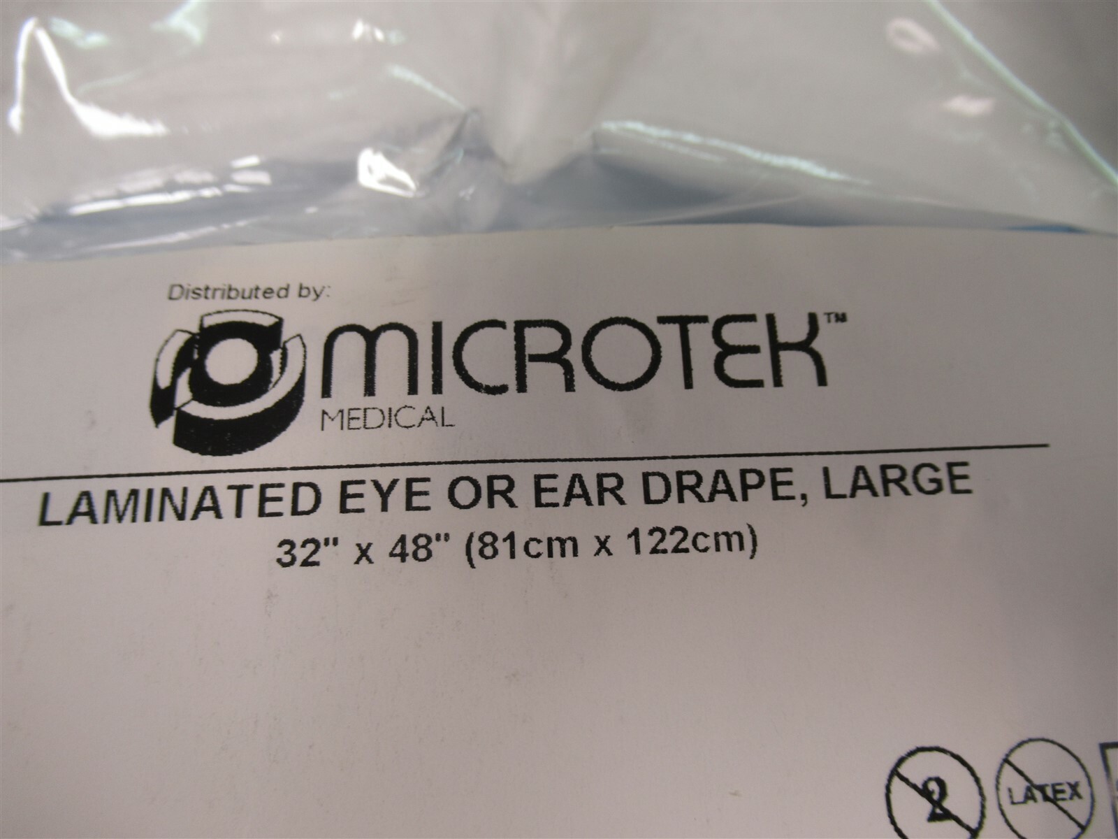 Lot of 2 Microtek Laminated Eye or Ear Drape Large 32″ x 48″ 890082