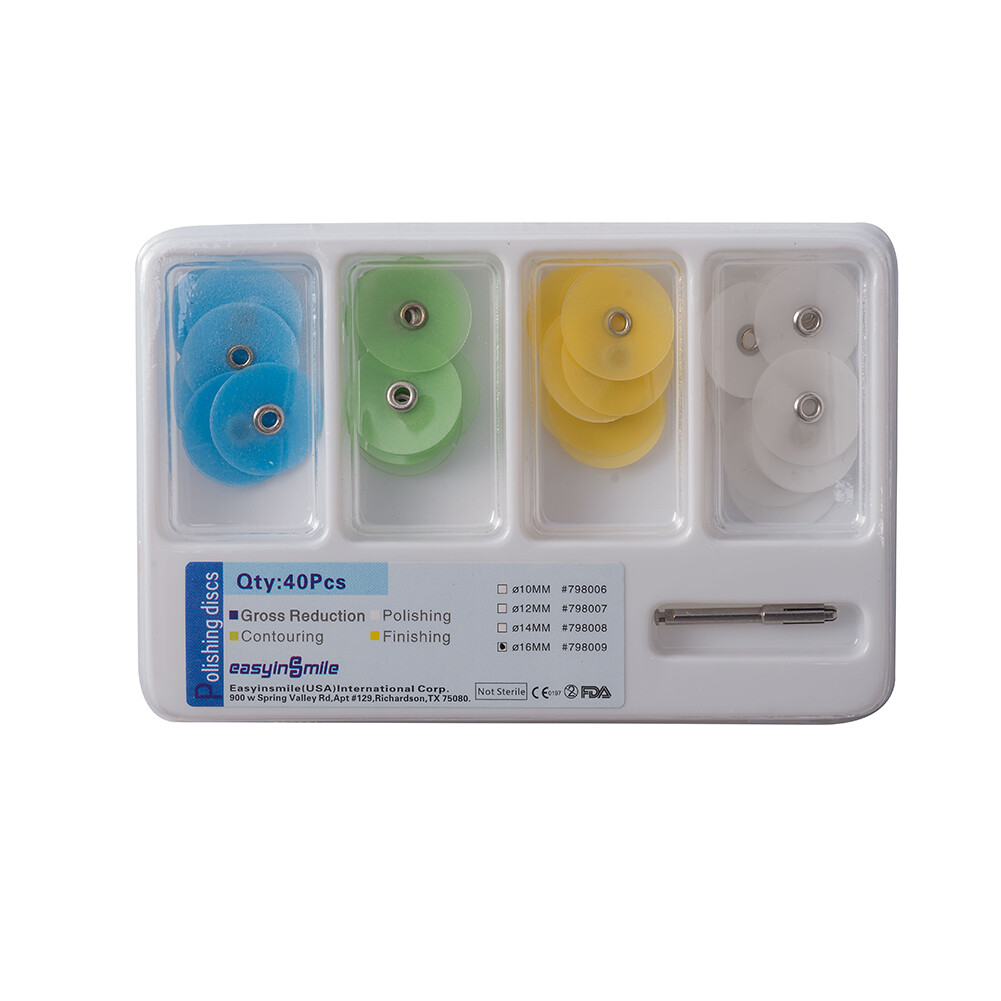 Easyinsmile Dental Composite Finishing Polishing Disc Metal Bush Contouring Kit