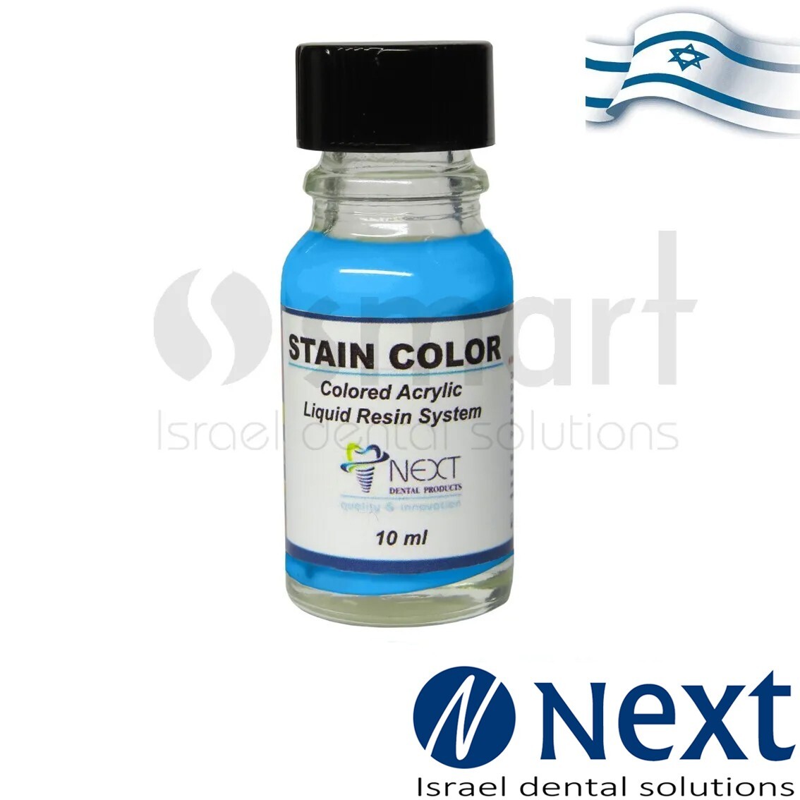 Dental Stain Color teeth shade acrylic liquid resin system Blue 10 ml Israel