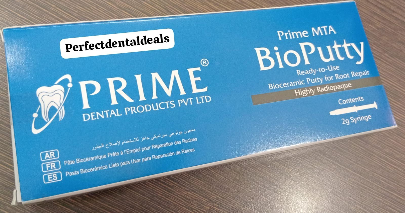 PRIME DENTAL MTA Bioceramic RCT Sealer 3 gm Syringe with 15 Tips
