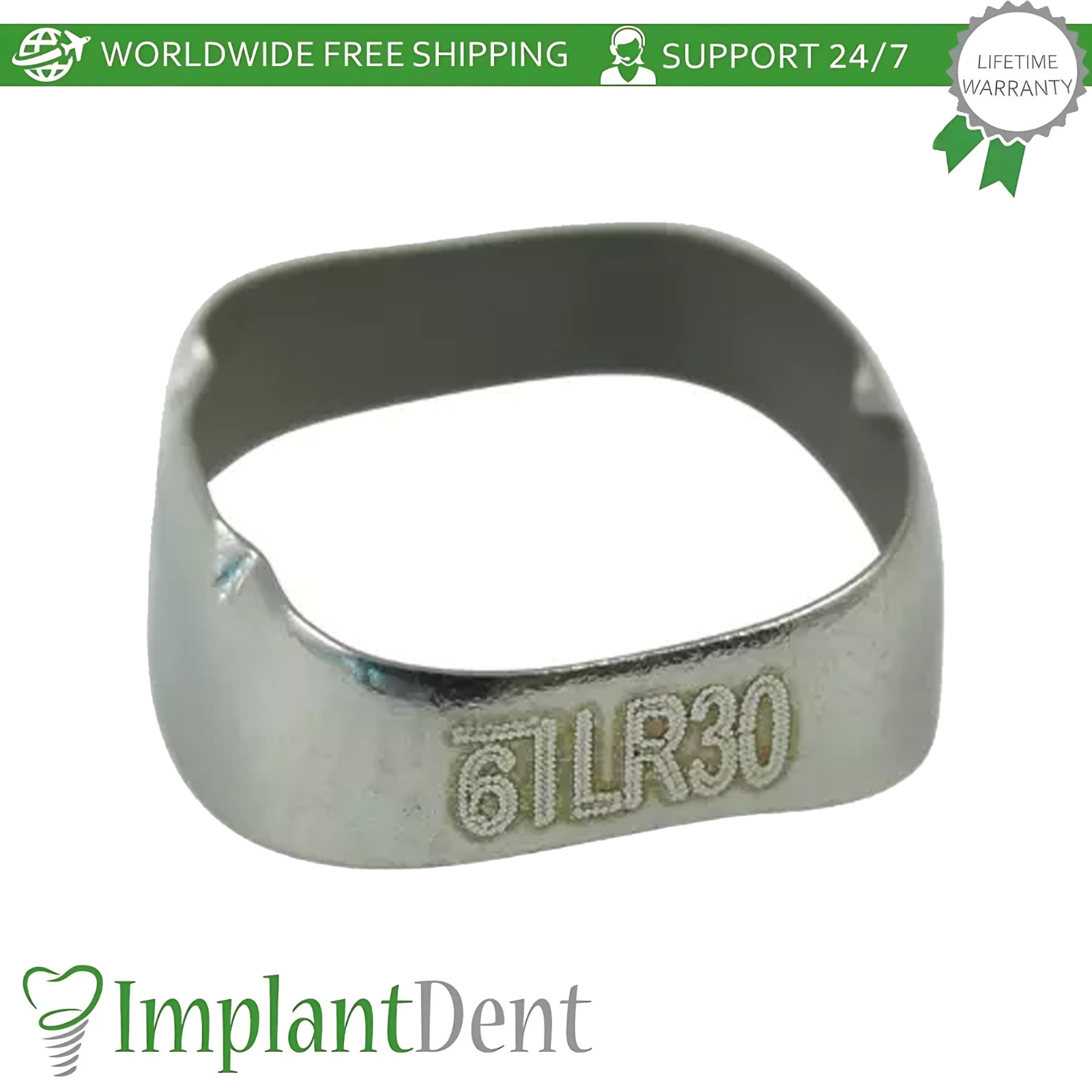 Dental Molar Standard Lower Right Bands 10pcs Stainless Steel Braces Span Ortho