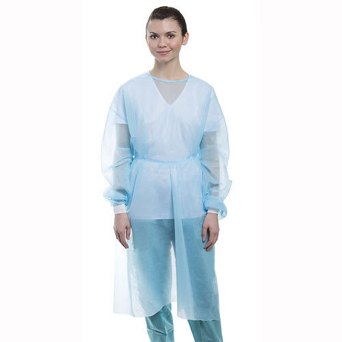 ValuMax Isolation Gowns Knit Cuff BLUE, 10/Pk