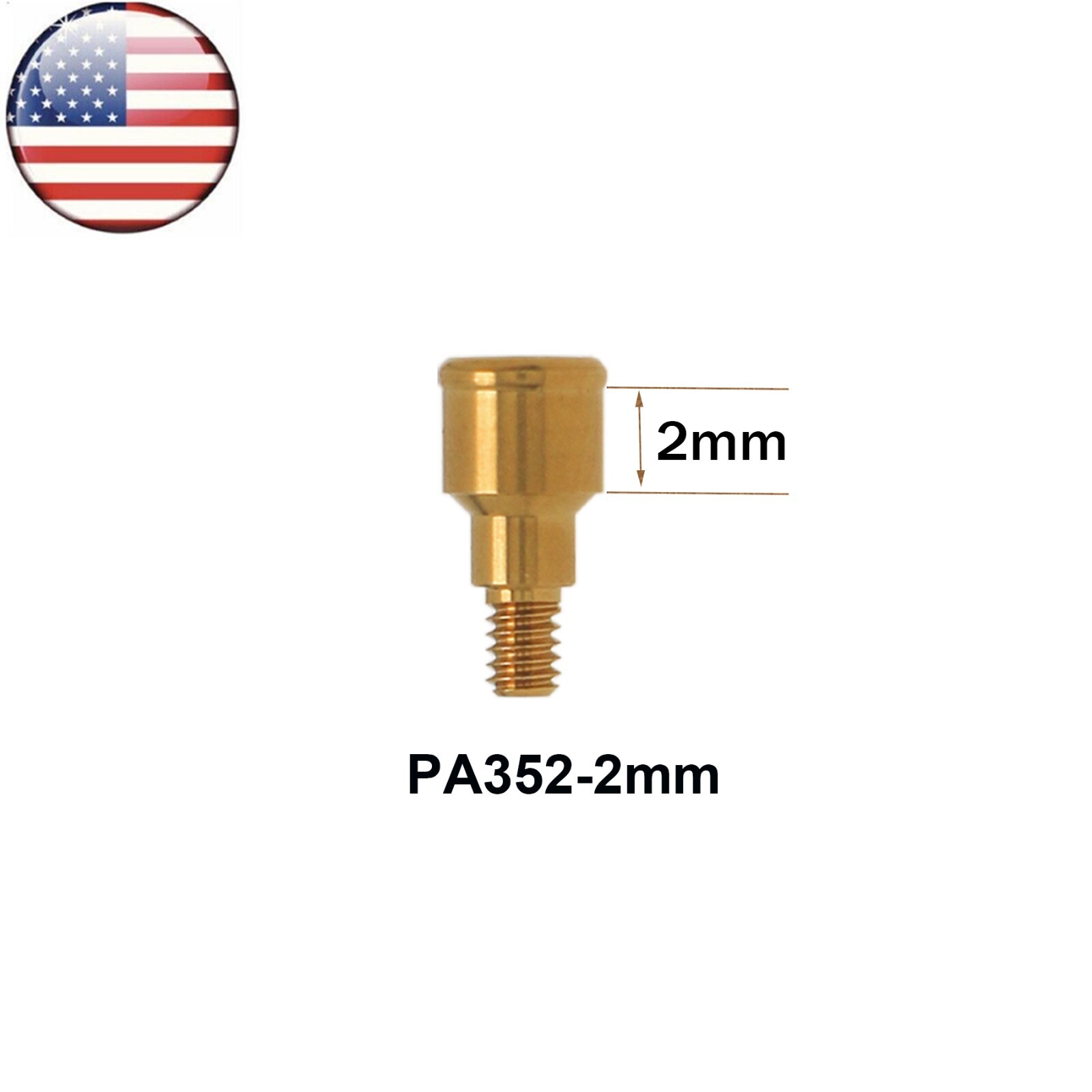 Dental Overdenture Locator Abutment for ZIMMER BEGO MIS Screw-Vent 3.5 Platform