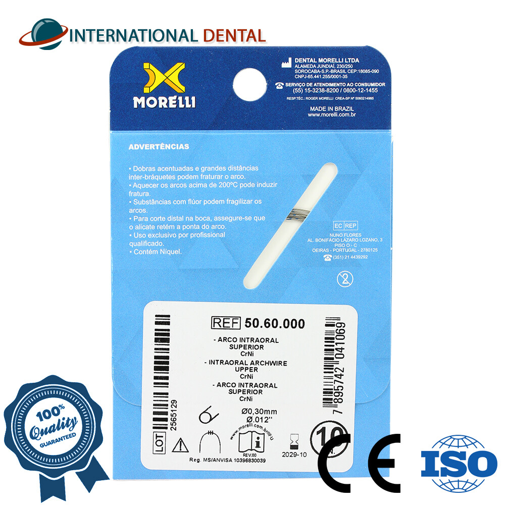 Orthodontic Dental Morelli Intraoral Archwire CrNi Steel Wire Wires Round