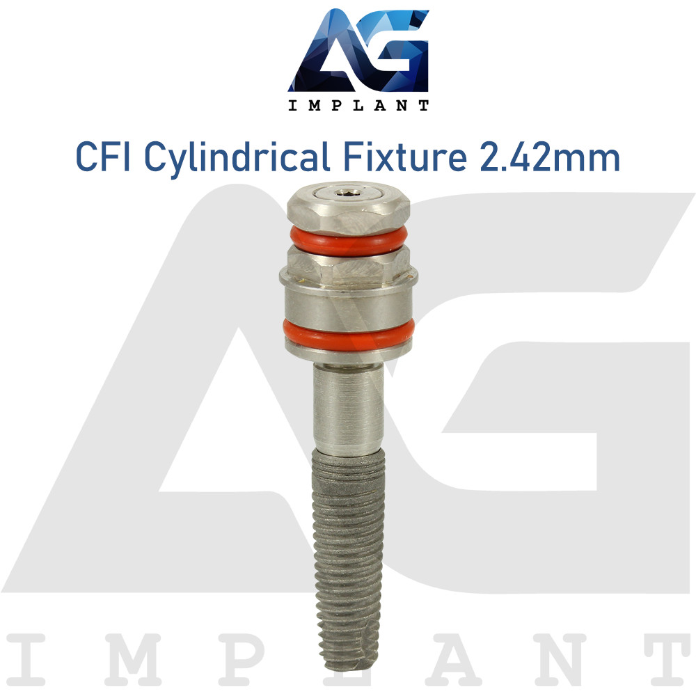 5 CFI Cylindrical Titanium Fixture System Int Hexagon 2.42mm Prosthetics