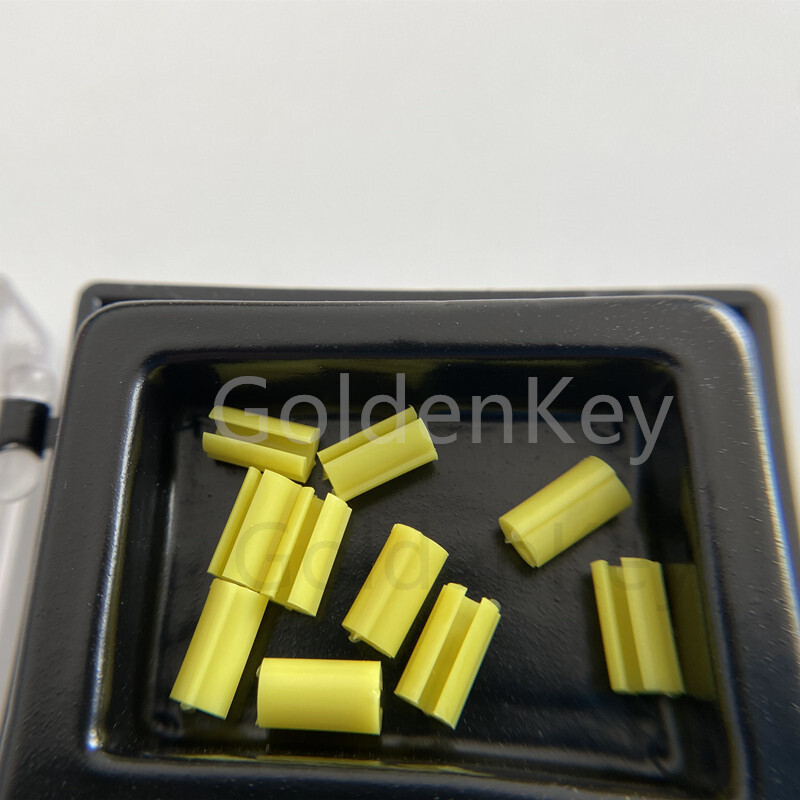 10Pieces Dental Rider Female Yellow Riders Fits Hader Bar Attachment Bolt Small