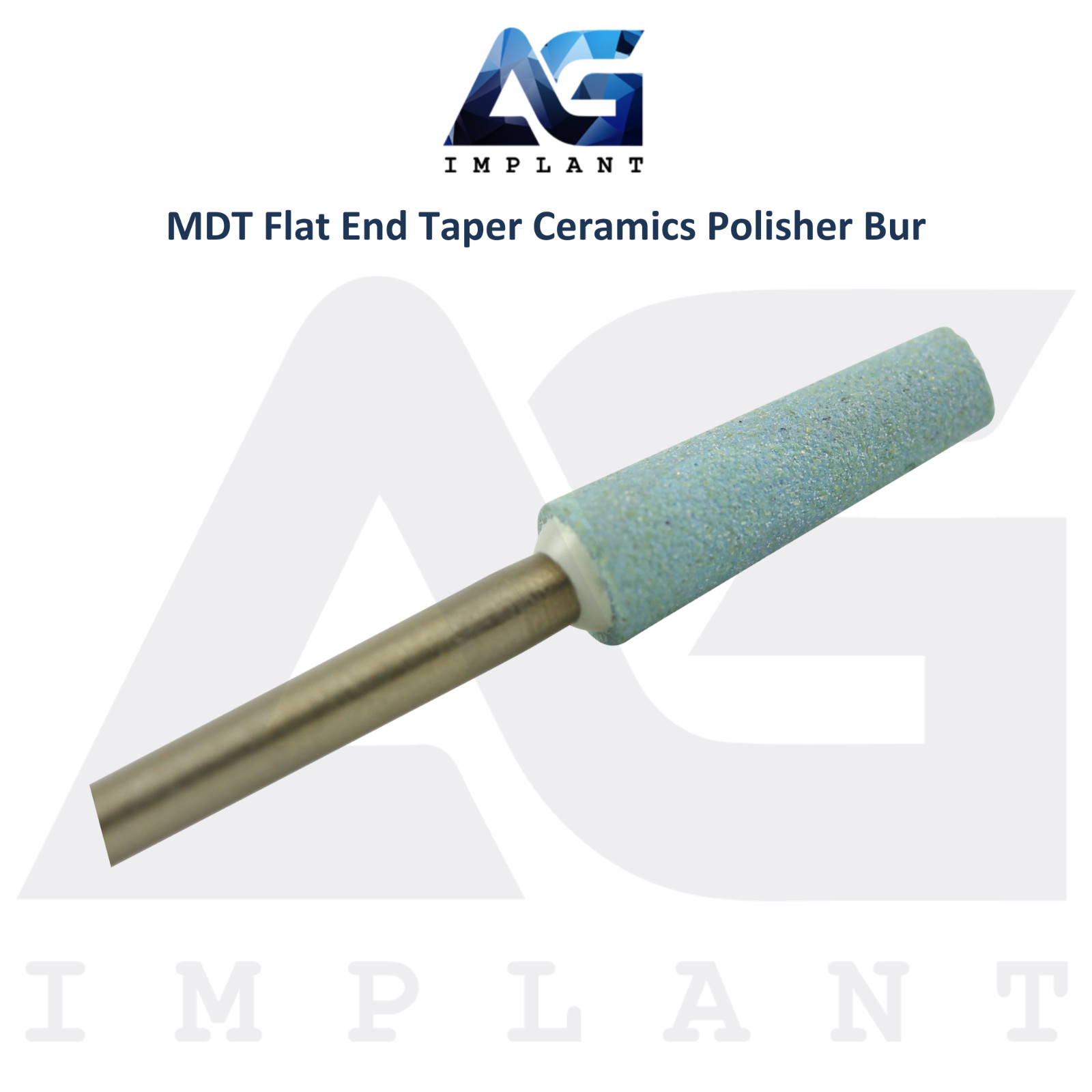 MDT Dental Flat End Taper Ceramics Polisher Bur Contouring Lustrous Polishing