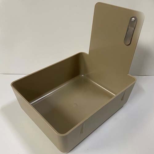 Beige Dental Lab Pan w/ Stainless Steel Clip 12pk 7″ x 5¾” x 2½” Made in the USA