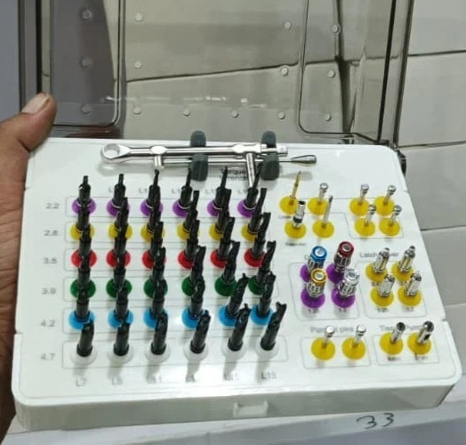 55 Pcs Fully Guided Drills Set Universal Dental Implant Guide & Positioning Kit