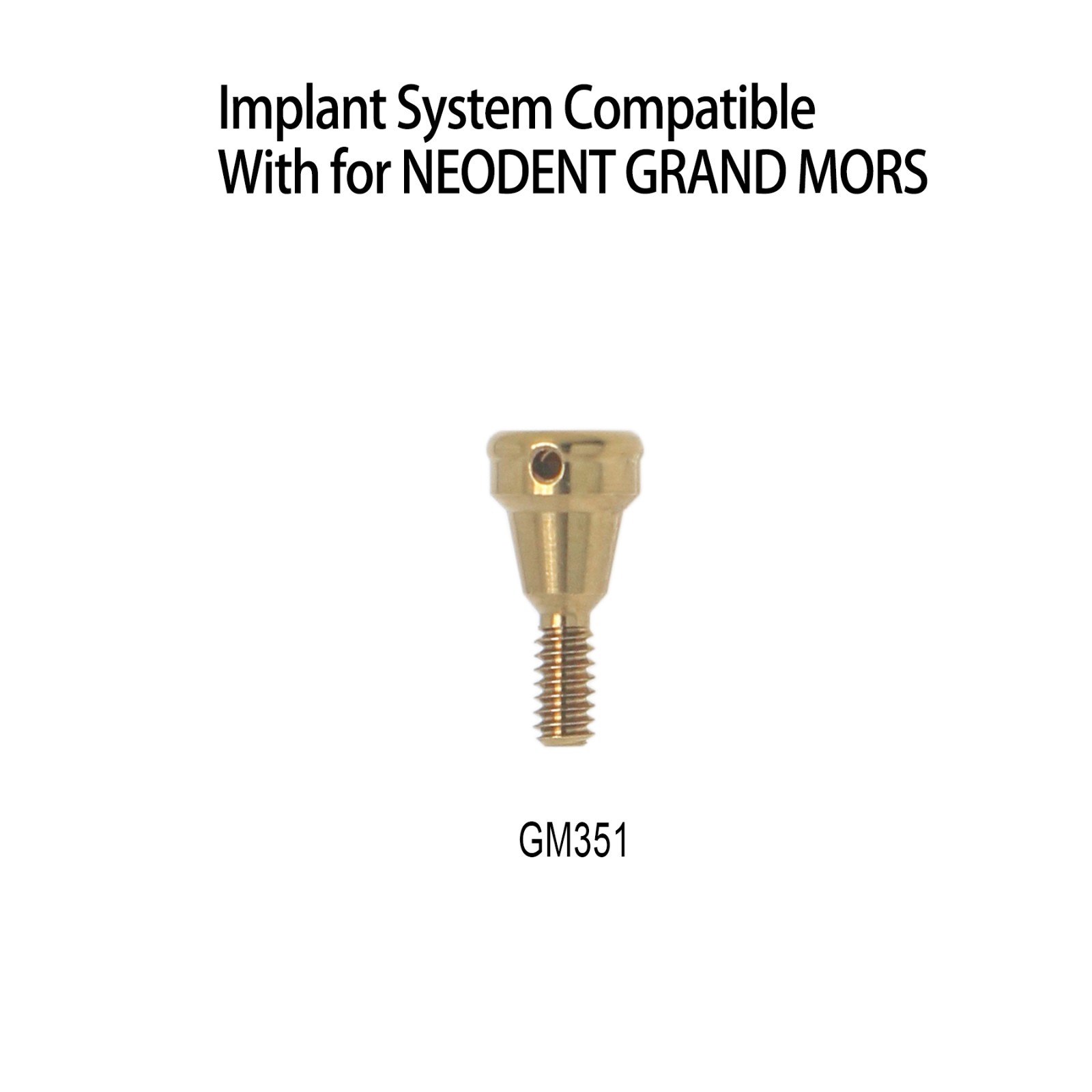Overdenture Abutment Removable Anchor for NEODENT GRAND MORSE GM 1.0mm-6.0 GH