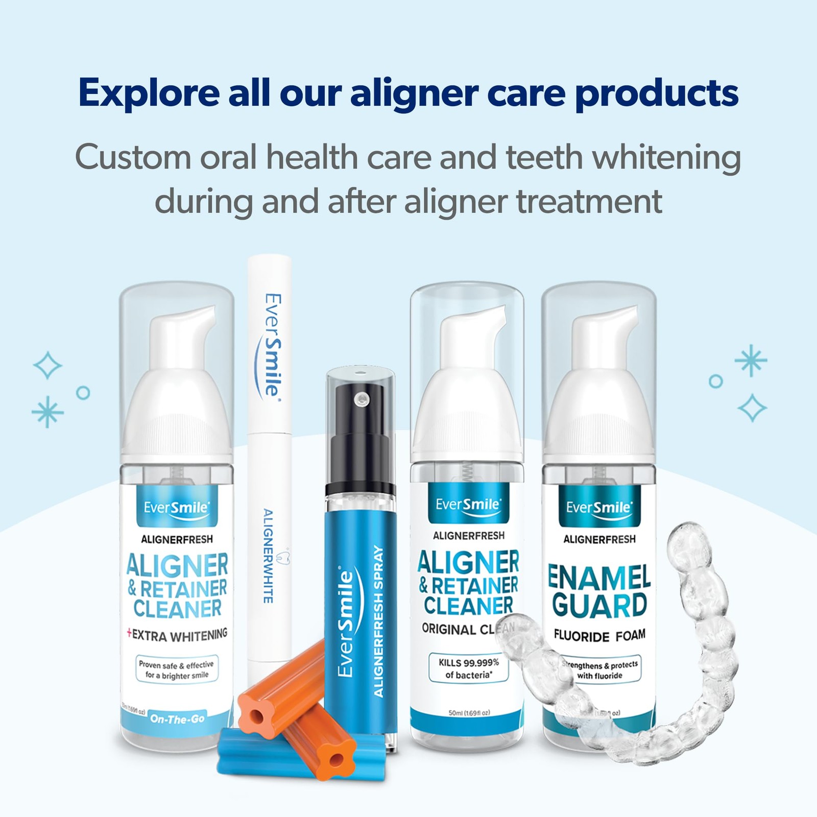 EverSmile AlignerFresh Extra Whitening 50ml (Pack of 1), Mint