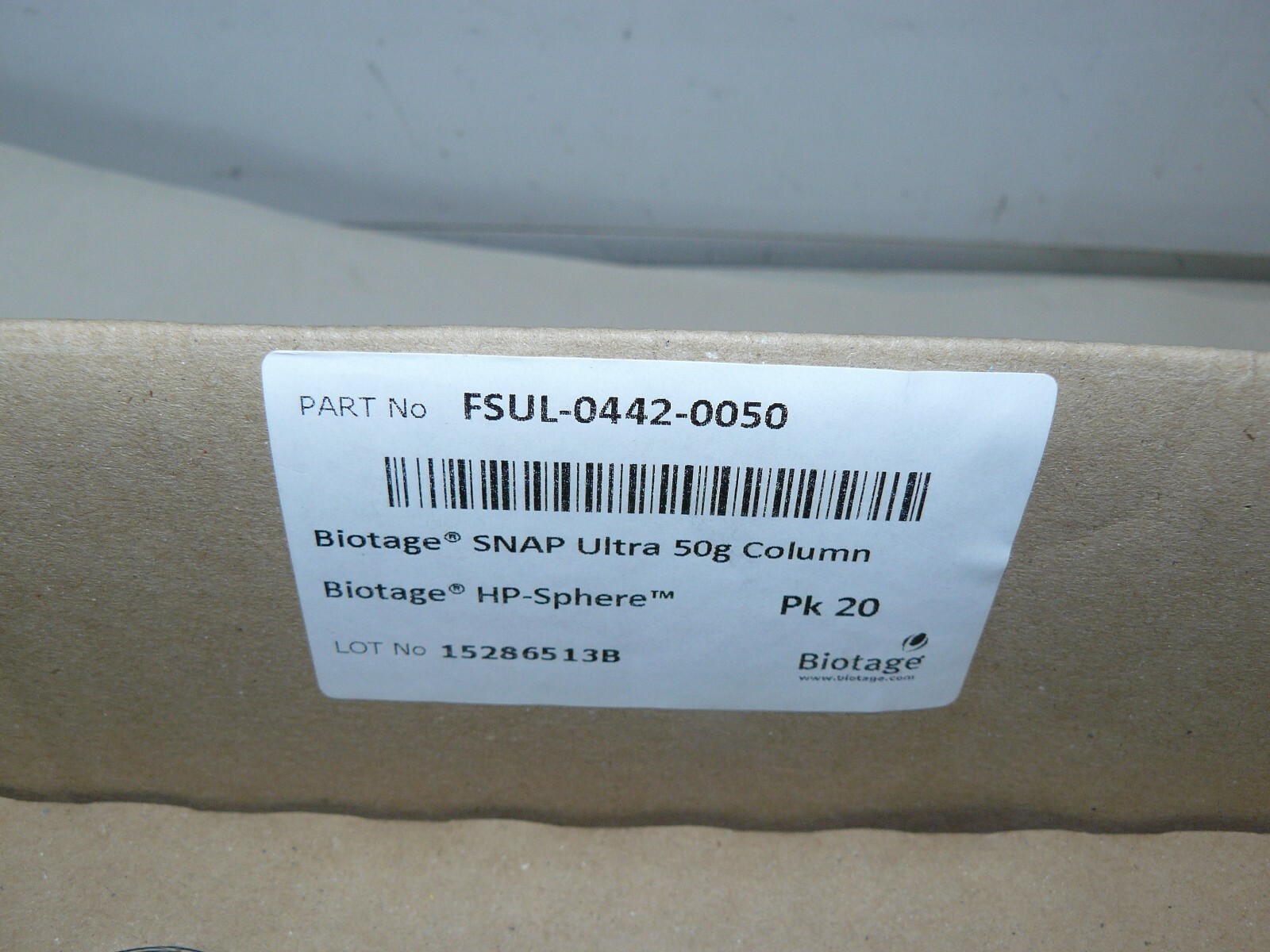 Biotage FSUL-0442-0050 SNAP Ultra Flash Cartridge 50g Biotage HP-Sphere 25uM