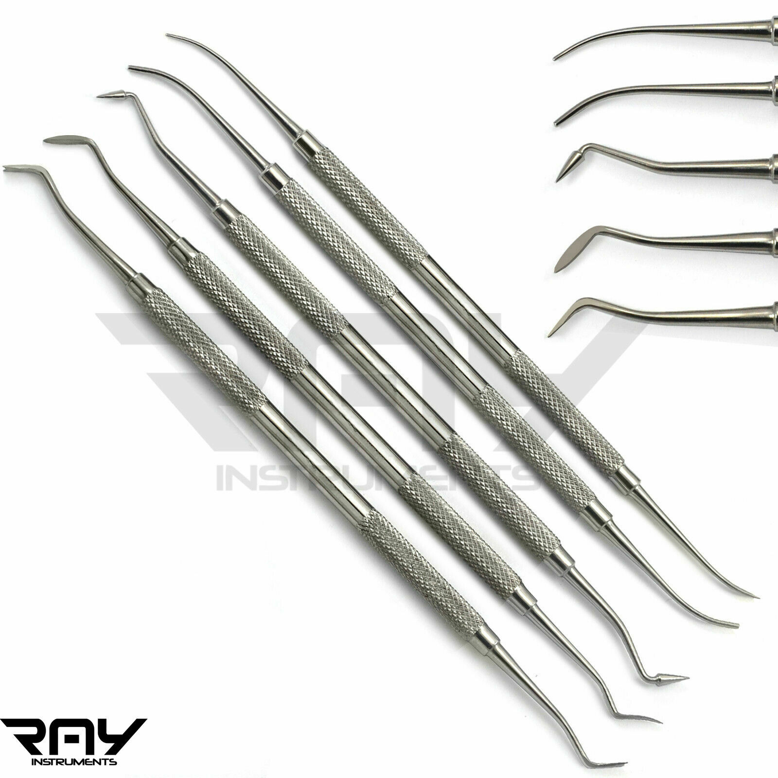 11Pcs Dental Laboratory Waxing Instruments Kit Knife Wax Carvers Mixing Spatula