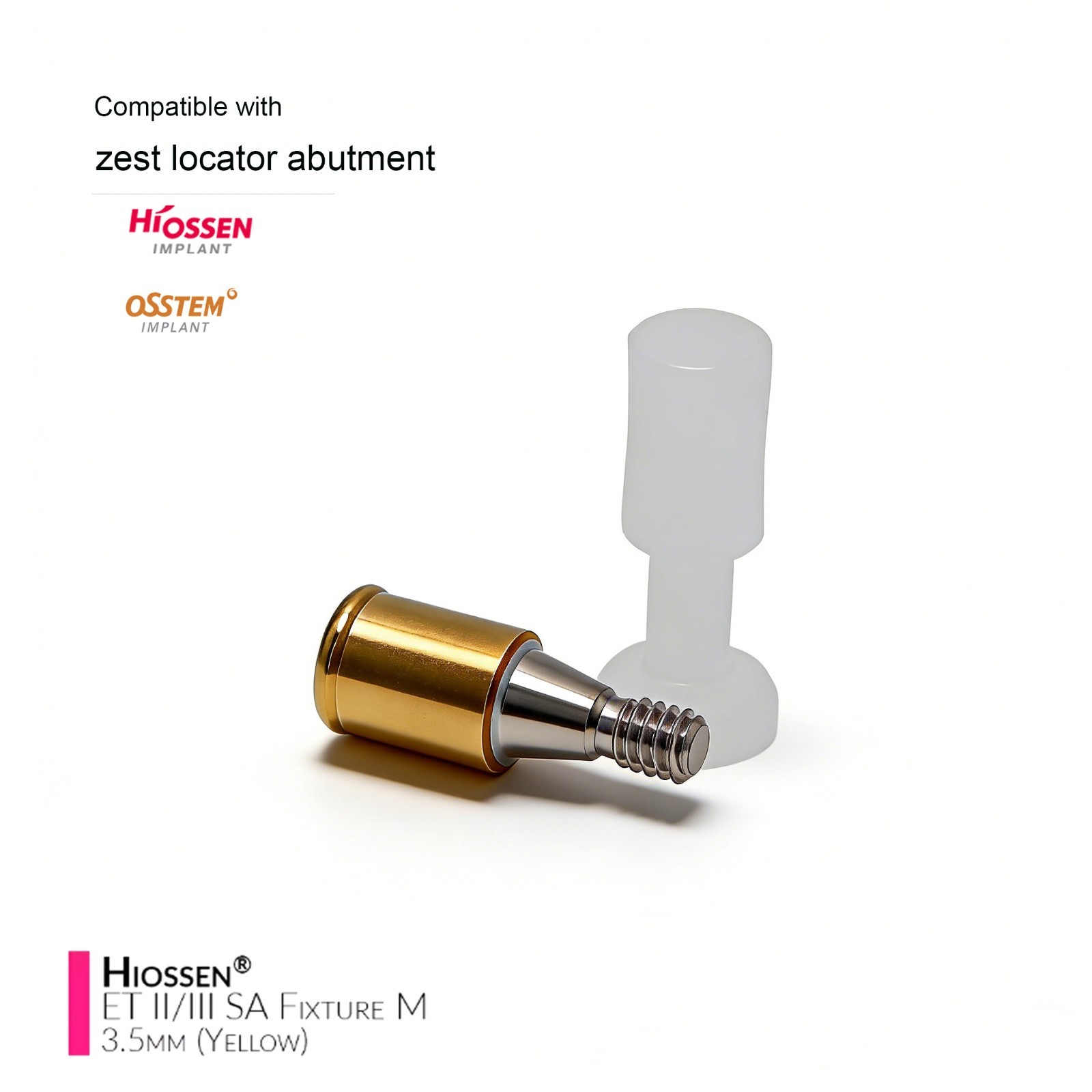 Locator Overdenture Abutment Mini/Regular 3.5/4.0/4.5mm Int Hex Fits Hiossen ET