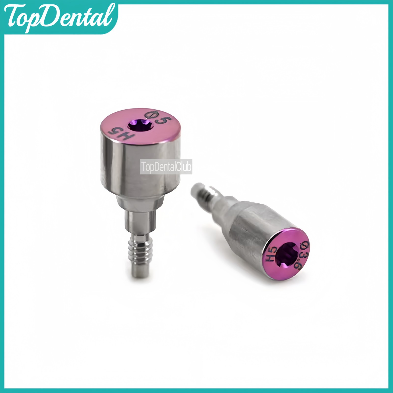 Dental Healing Cap Abutmment RP NP Compatible Fit Nobel Active Yellow Purple