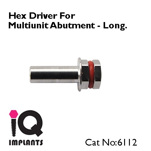 Long Hex Driver for Multi Fix Abutments Dental Implant Prosthetic Surgery Lab