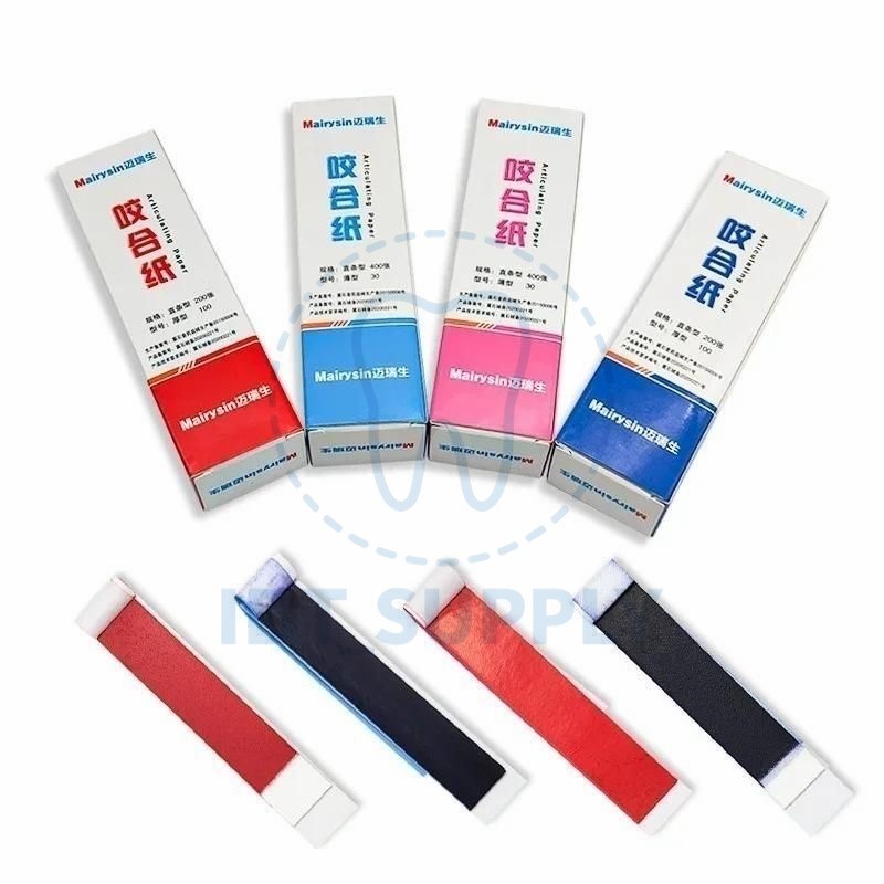 Dental Articulating Paper 30 100 Micron Blue Red 200 400 Sheets Occlusal