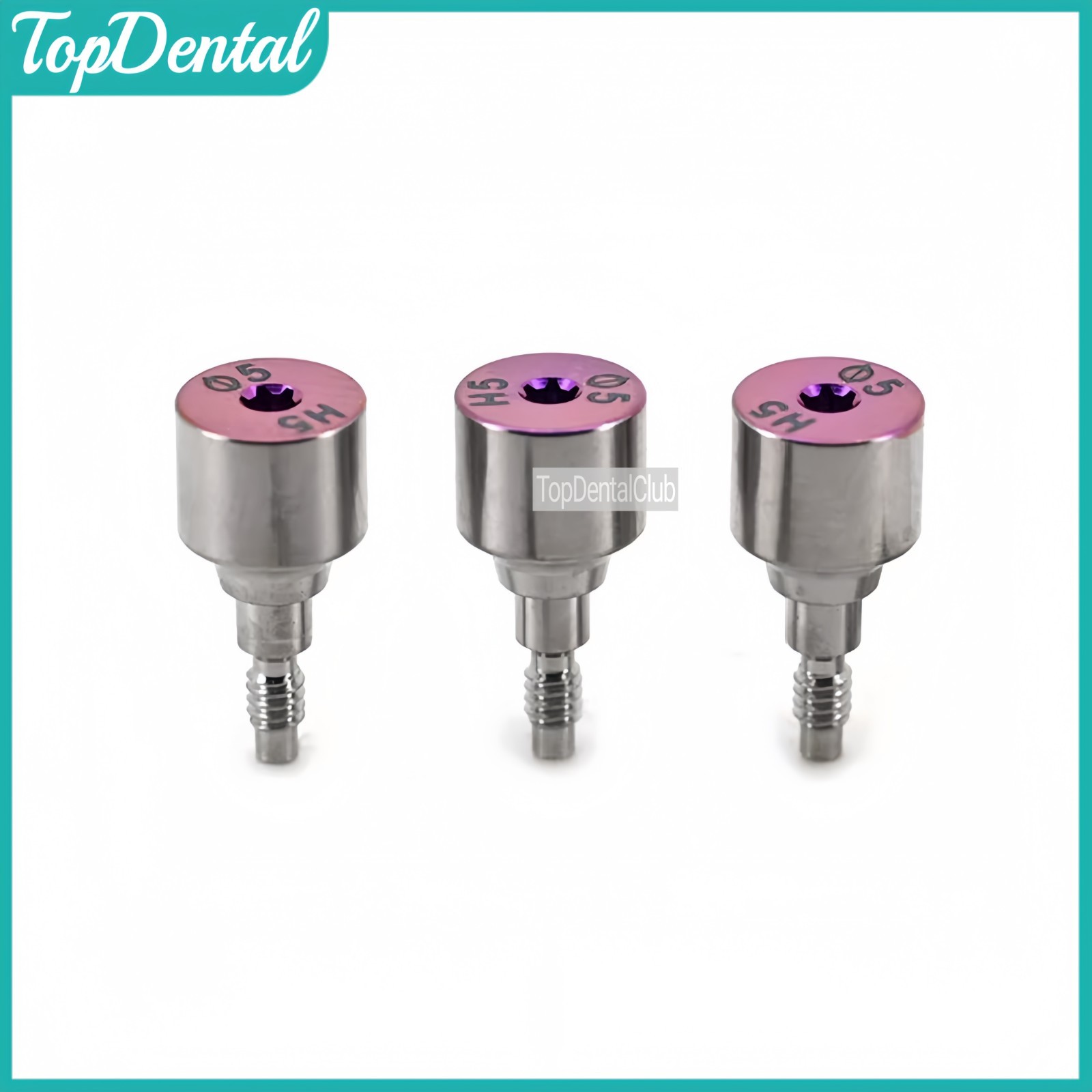 Dental Healing Cap Abutmment RP NP Compatible Fit Nobel Active Yellow Purple