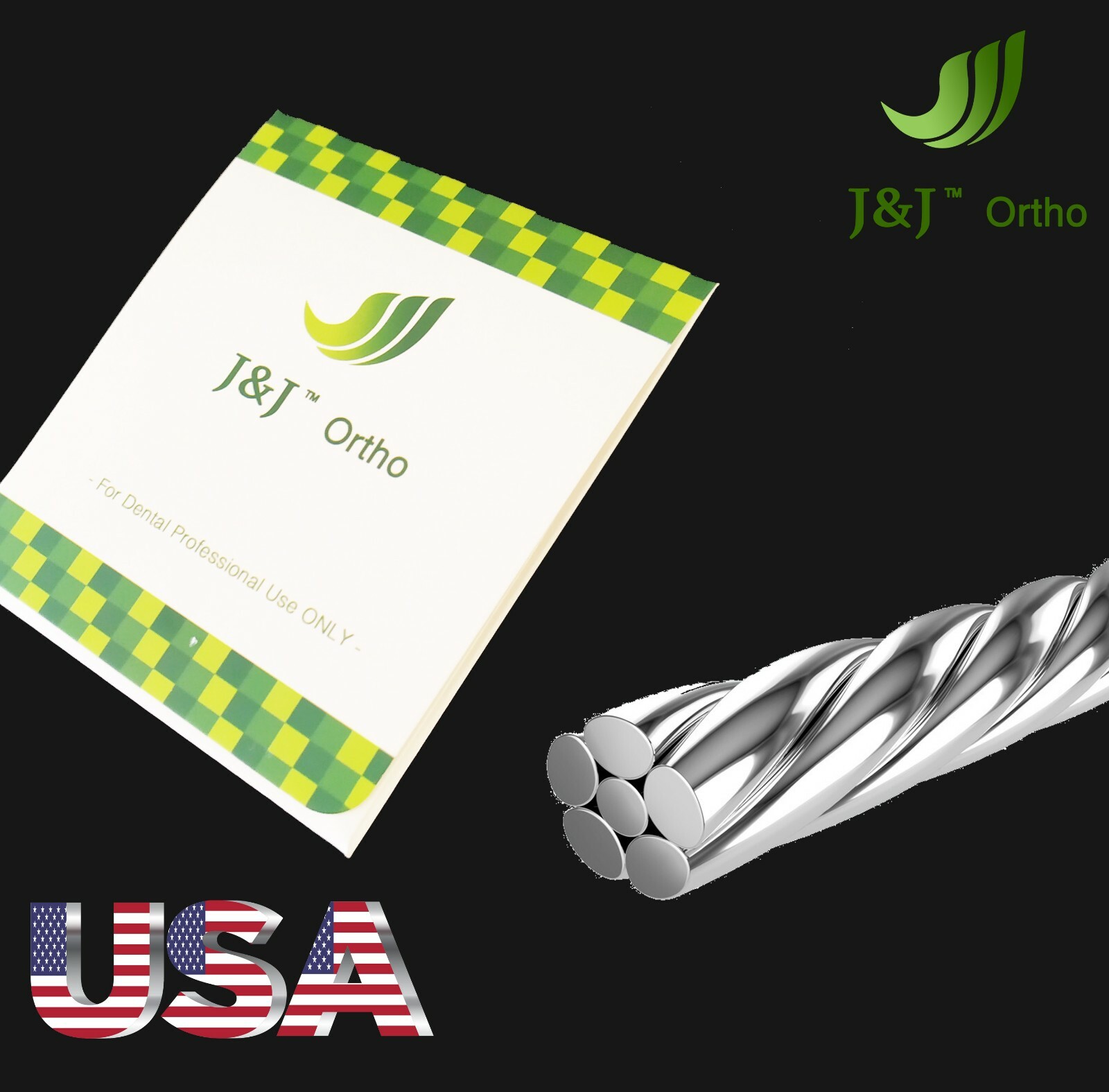 J&J Ortho™ Orthodontic NiTi Twist Arch wire Round (1 pcs) Ovoid Form